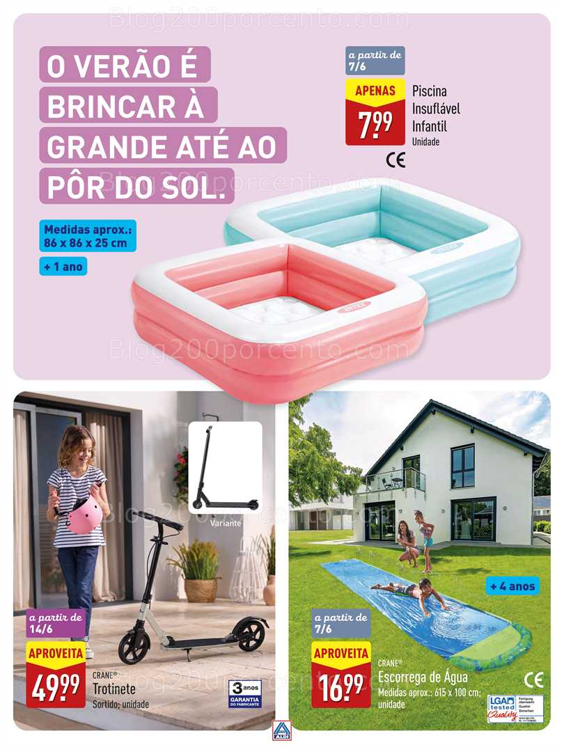 Antevisão Folheto ALDI Especial Verão Promoções a partir de 6 junho all