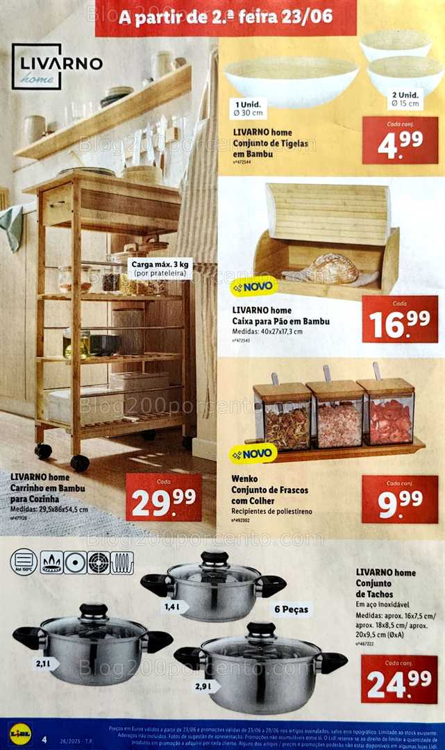 Antevisão Folheto LIDL Bazar Promoções de 23 junho a 3 julho all
