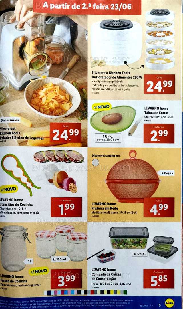 Antevisão Folheto LIDL Bazar Promoções de 23 junho a 3 julho all