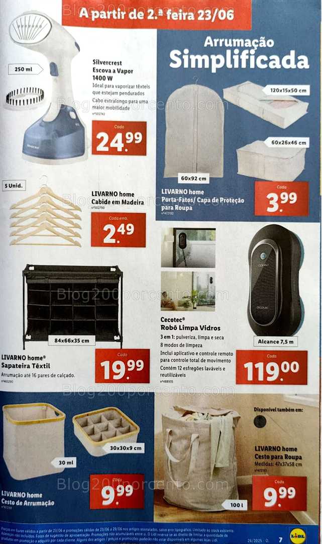 Antevisão Folheto LIDL Bazar Promoções de 23 junho a 3 julho all