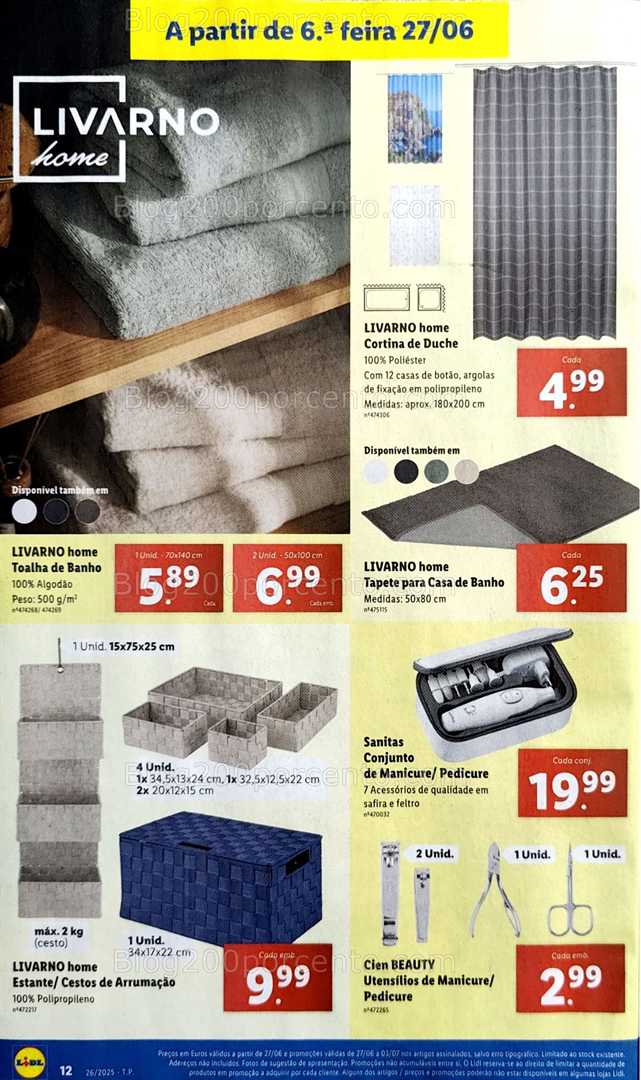 Antevisão Folheto LIDL Bazar Promoções de 23 junho a 3 julho bazar 27