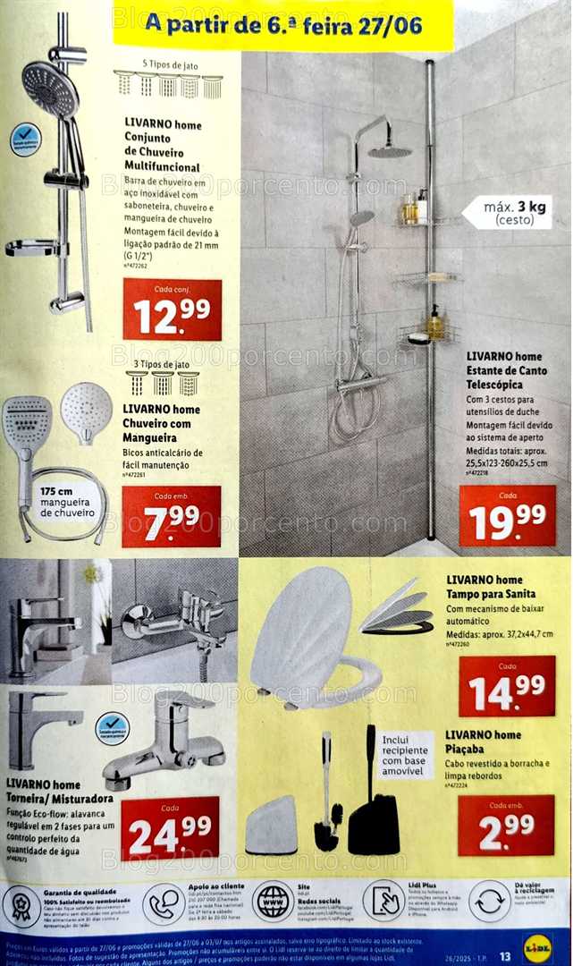 Antevisão Folheto LIDL Bazar Promoções de 23 junho a 3 julho bazar 27