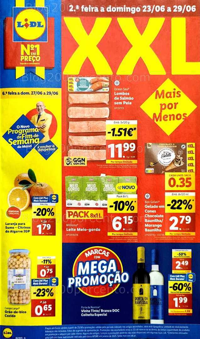 Antevisão Folheto LIDL Promoções de 23 a 29 junho all