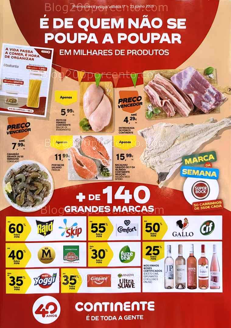 Antevisão Folheto CONTINENTE Promoções de 17 a 23 junho all