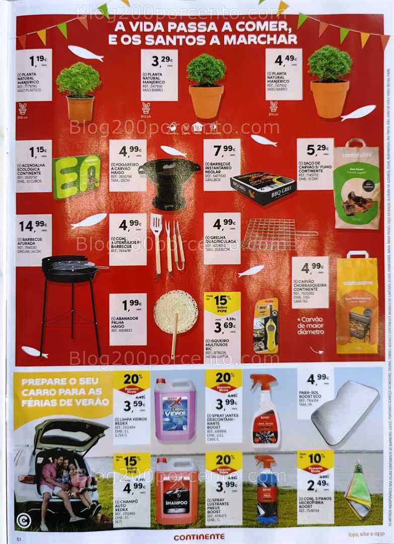 Antevisão Folheto CONTINENTE Promoções de 17 a 23 junho bazar