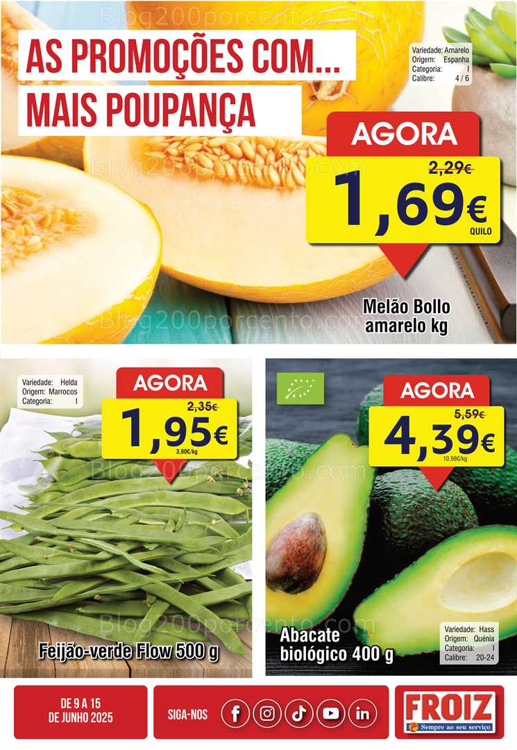 Antevisão Folheto FROIZ Promoções de 9 a 15 junho all