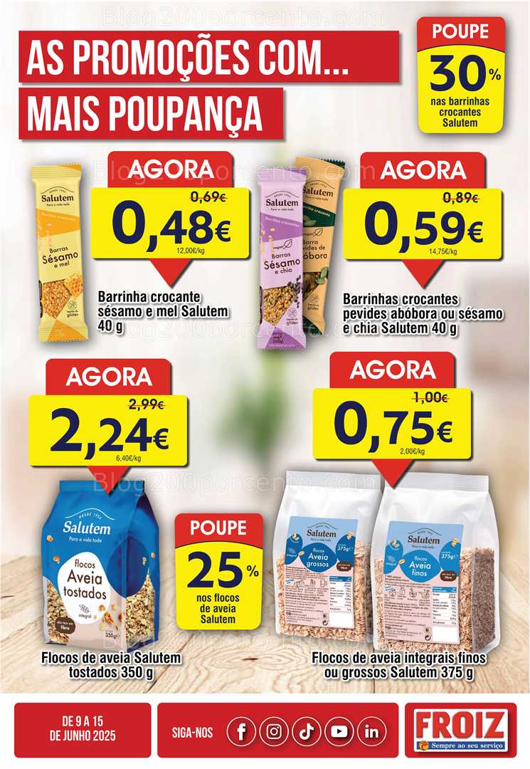 Antevisão Folheto FROIZ Promoções de 9 a 15 junho all