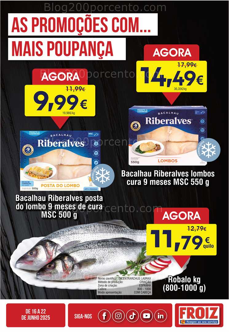 Antevisão Folheto FROIZ Promoções de 16 a 22 junho all