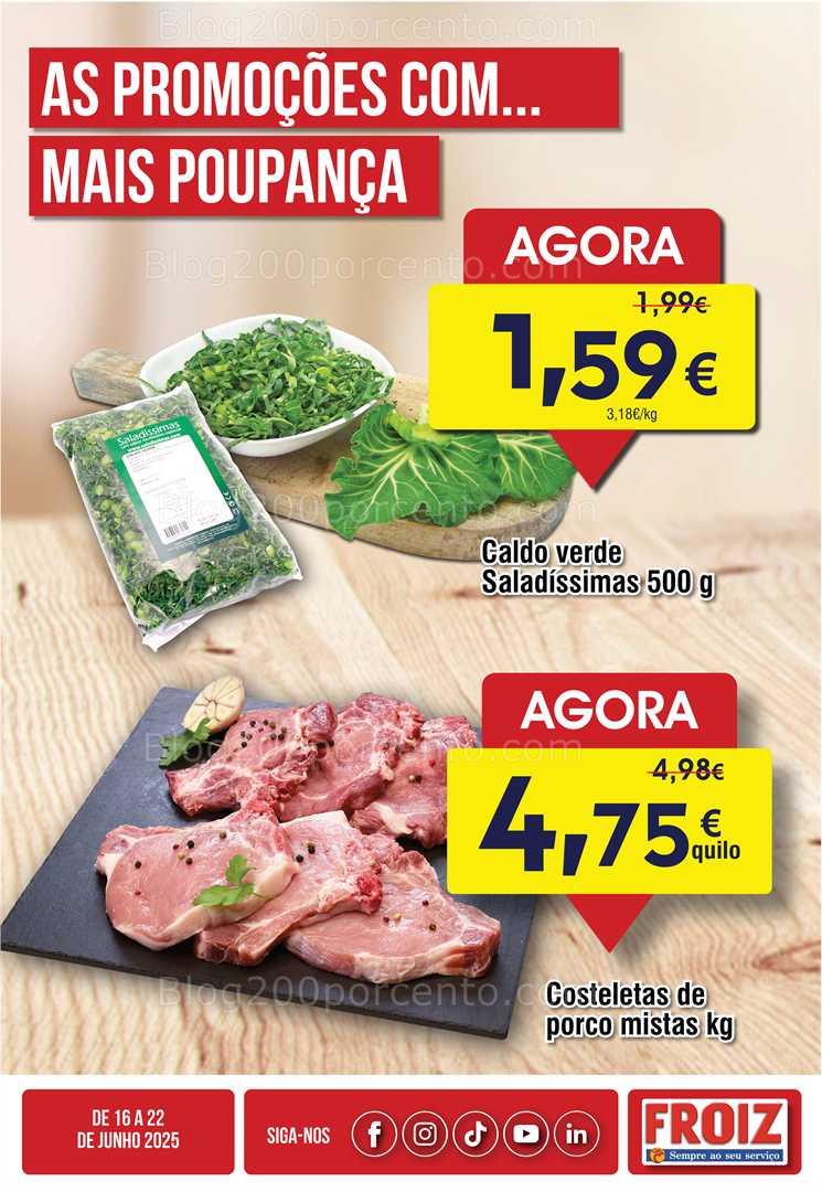 Antevisão Folheto FROIZ Promoções de 16 a 22 junho all
