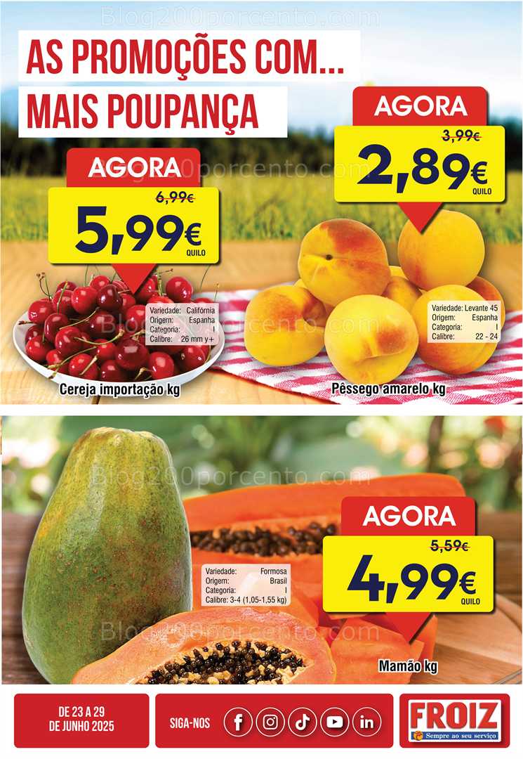 Antevisão Folheto FROIZ Promoções de 23 a 29 junho all
