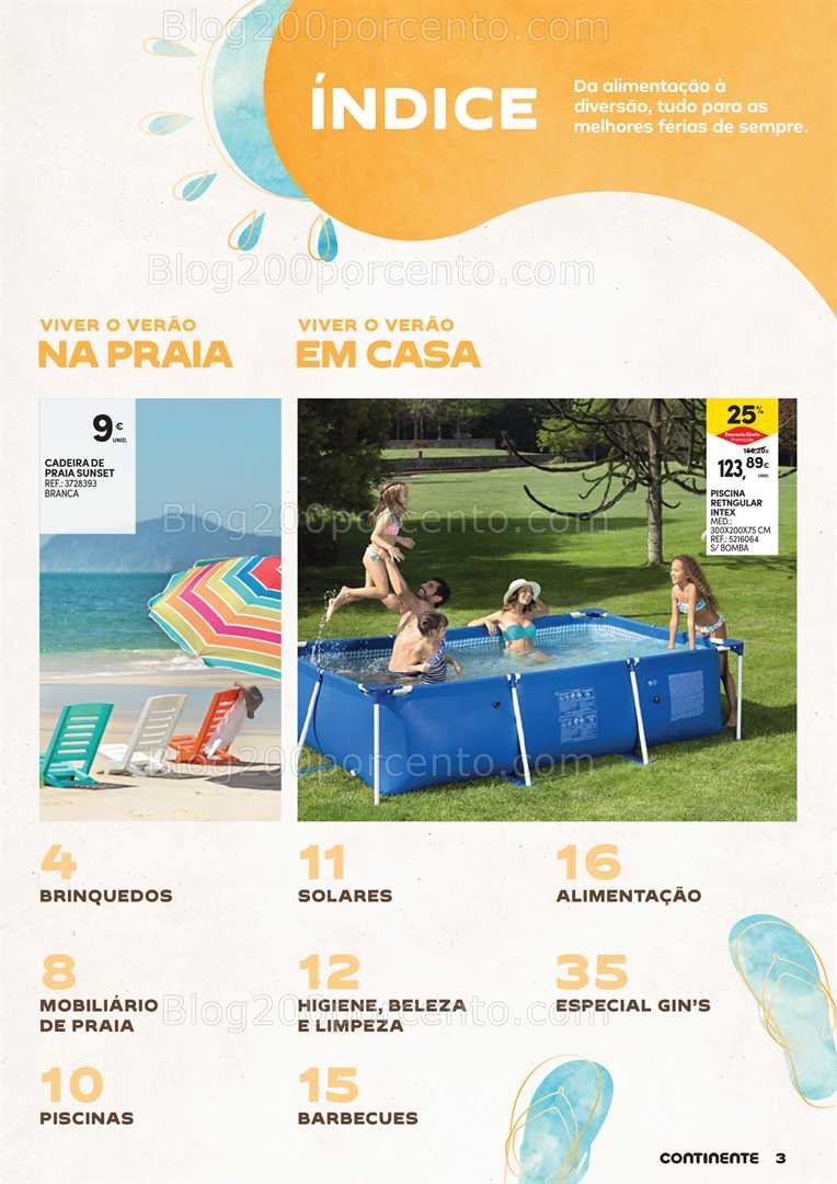 Antevisão Folheto CONTINENTE Açores Verão Promoções até 7 julho all