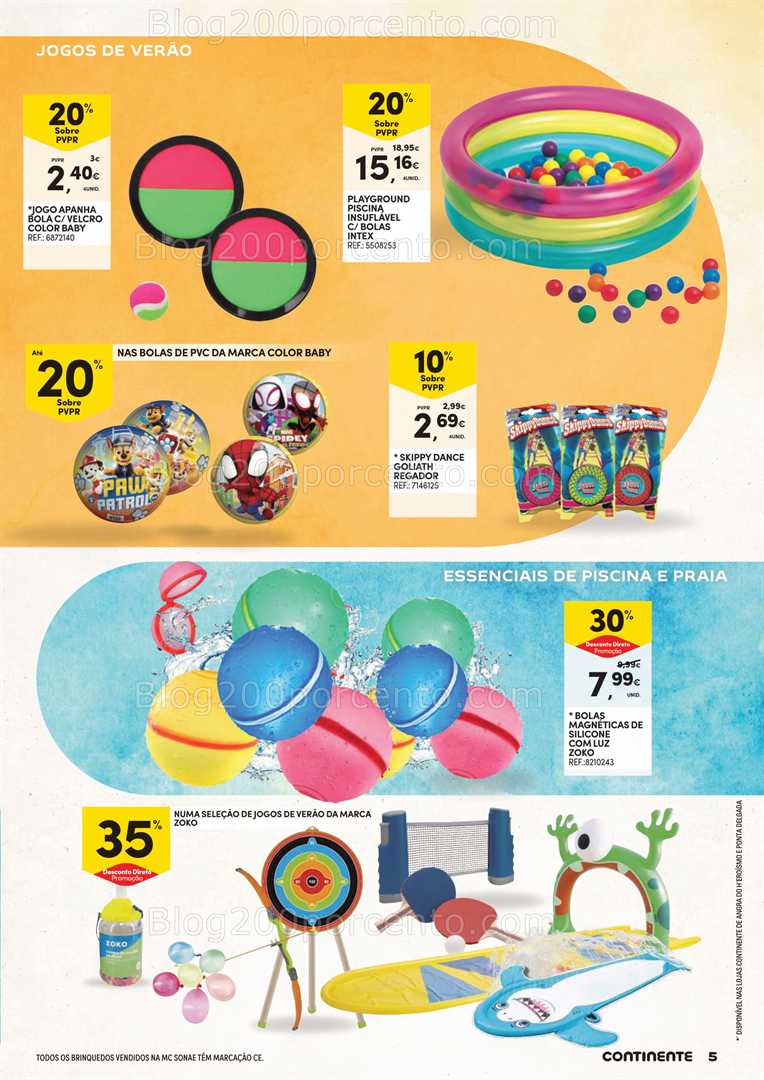 Antevisão Folheto CONTINENTE Açores Verão Promoções até 7 julho all
