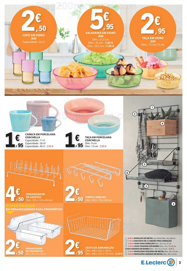 Antevisão Folheto E-LECLERC Bazar Promoções de 19 junho a 2 julho all