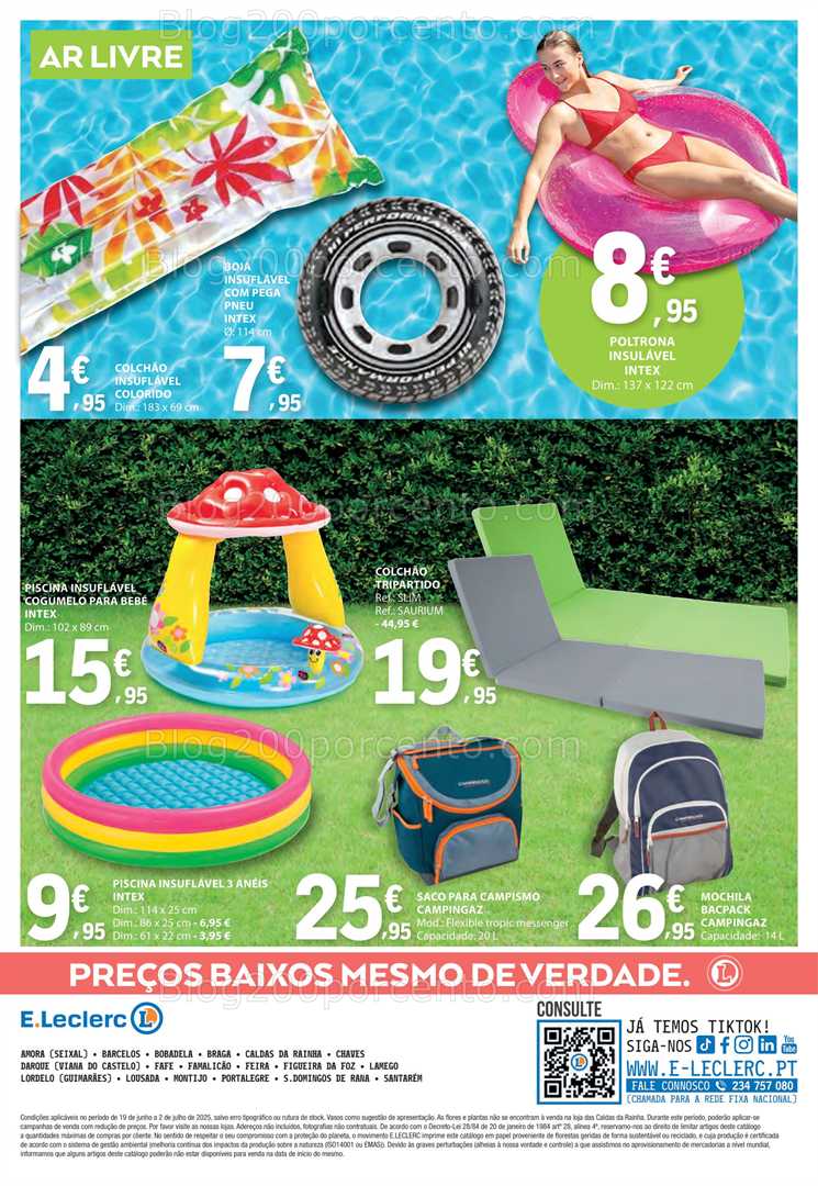 Antevisão Folheto E-LECLERC Bazar Promoções de 19 junho a 2 julho all