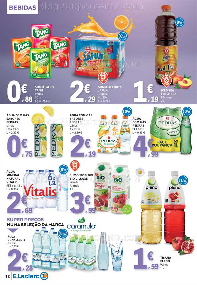 Antevisão Folheto E-LECLERC Gelados, Bebidas e Iogurtes - 17 a 29 junho all