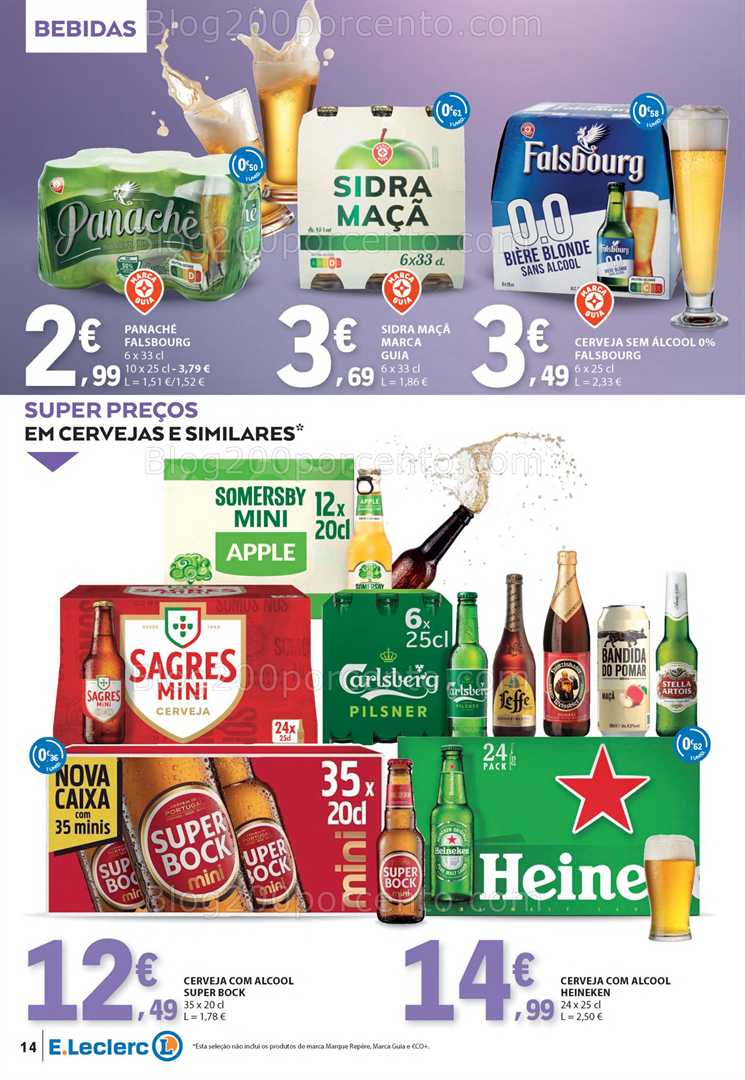 Antevisão Folheto E-LECLERC Gelados, Bebidas e Iogurtes - 17 a 29 junho all