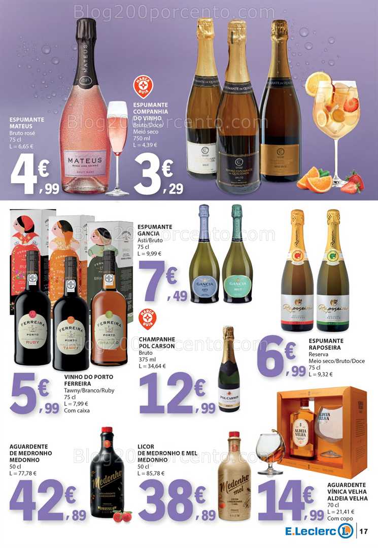 Antevisão Folheto E-LECLERC Gelados, Bebidas e Iogurtes - 17 a 29 junho all