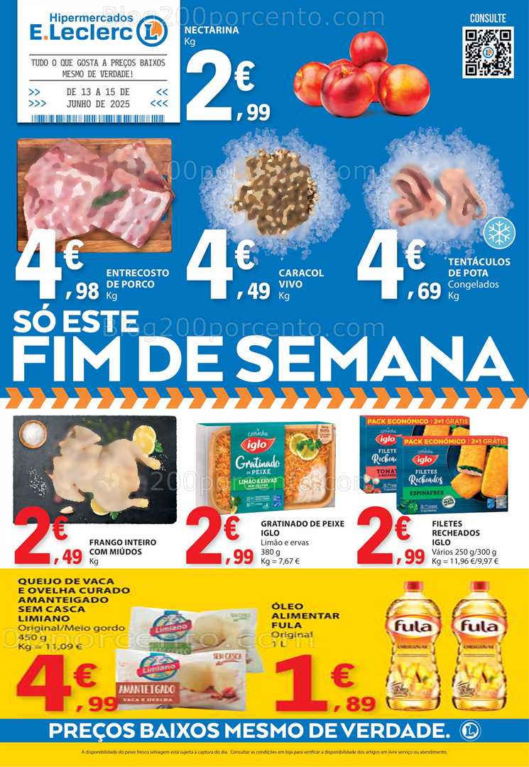 Antevisão Folheto E-LECLERC Promoções Fim de Semana - 13 a 15 junho all