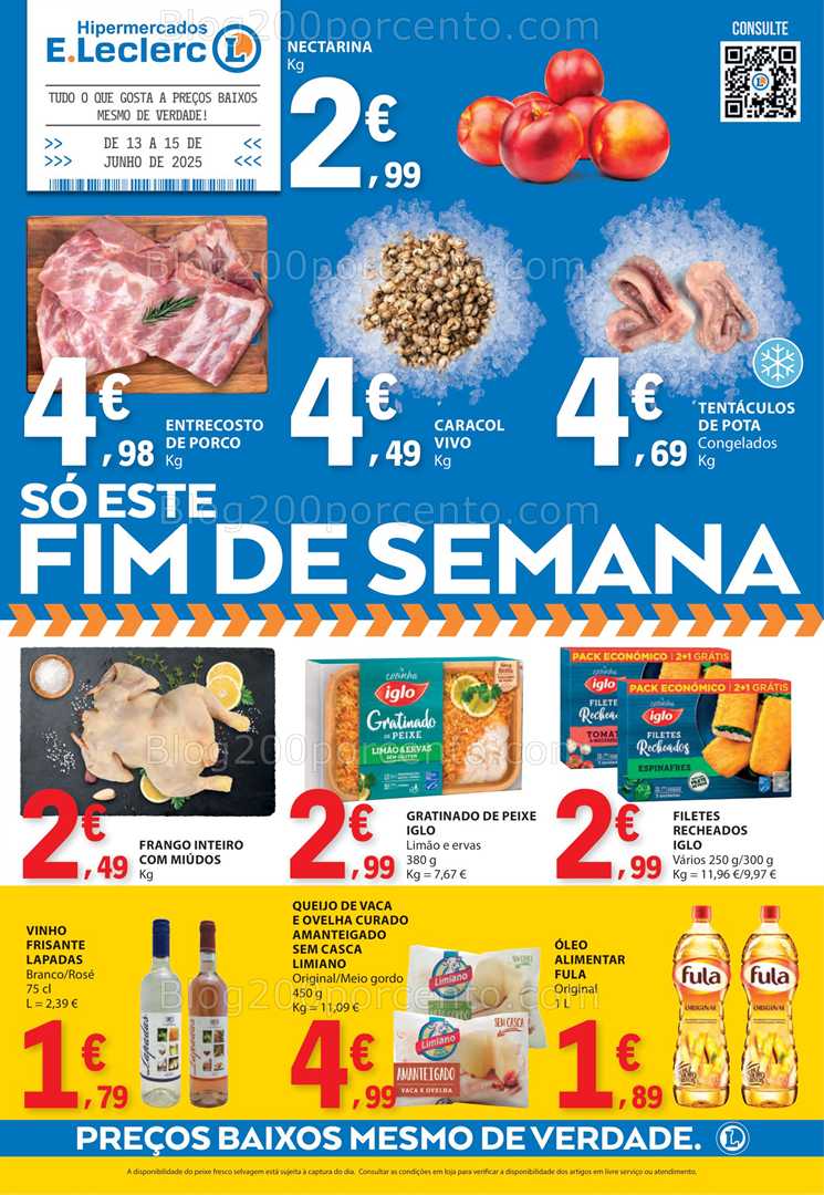 Antevisão Folheto E-LECLERC Promoções Fim de Semana - 13 a 15 junho all