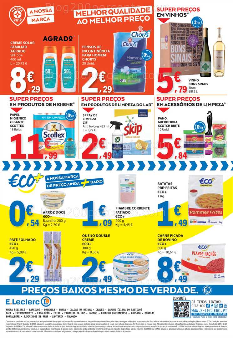 Antevisão Folheto E-LECLERC Promoções Fim de Semana - 20 a 22 junho all