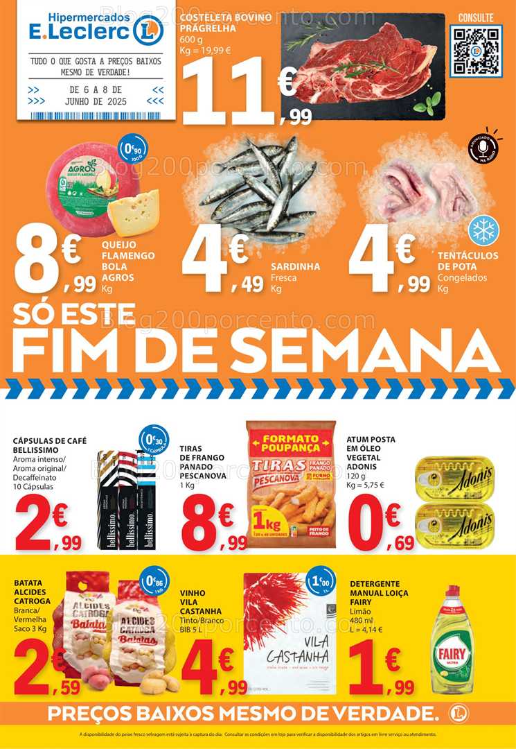 Antevisão Folheto E-LECLERC Promoções de 6 a 8 junho all