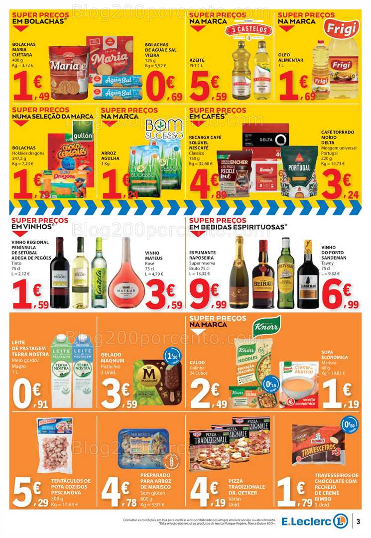 Antevisão Folheto E-LECLERC Promoções de 6 a 8 junho all