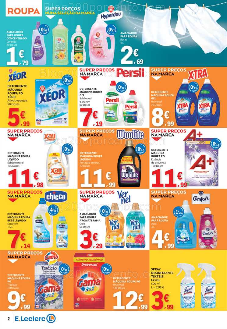 Antevisão Folheto E-LECLERC Limpeza e Bazar 17 a 29 junho all