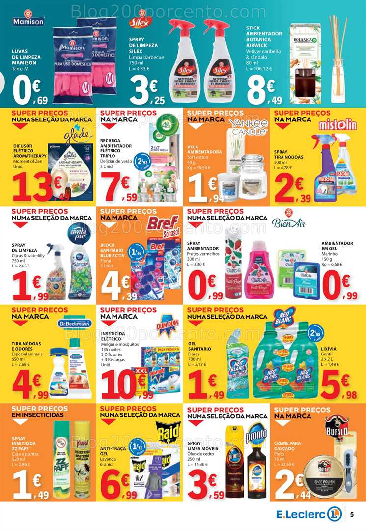 Antevisão Folheto E-LECLERC Limpeza e Bazar 17 a 29 junho all