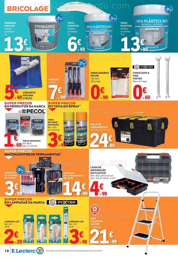 Antevisão Folheto E-LECLERC Limpeza e Bazar 17 a 29 junho all