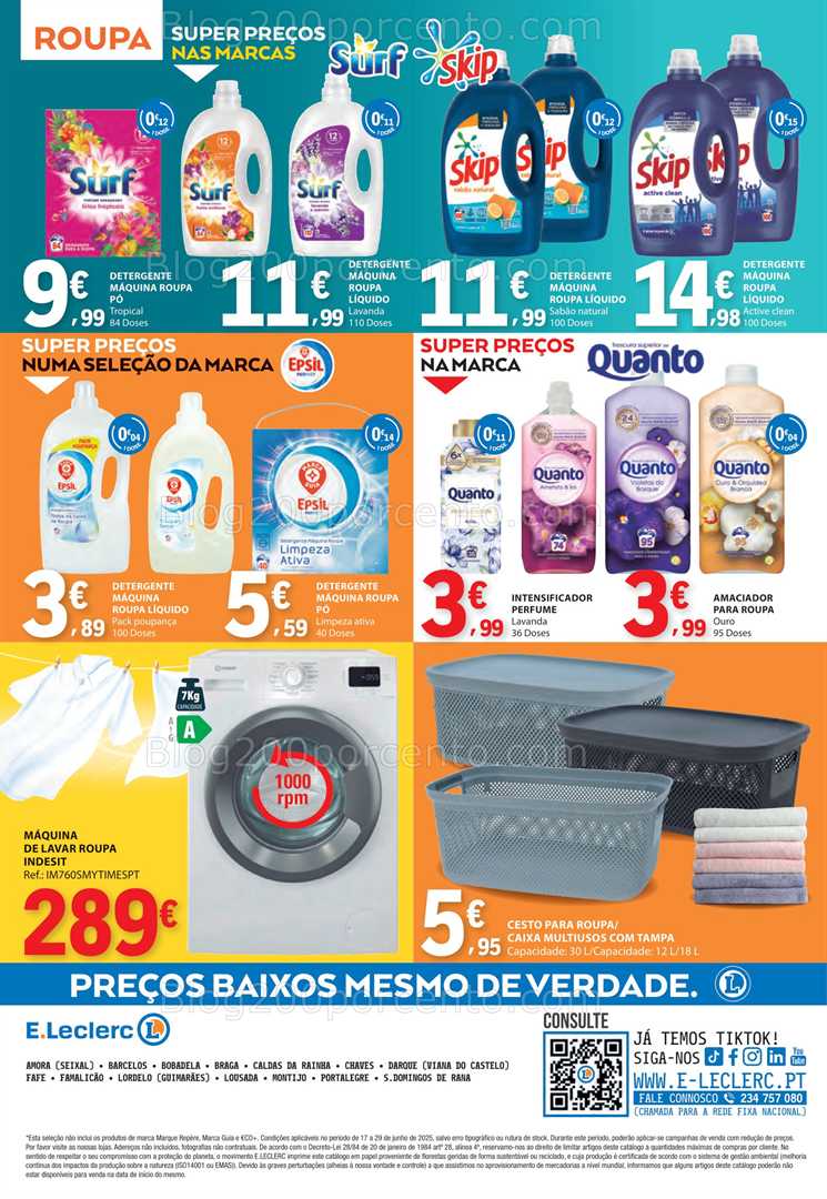 Antevisão Folheto E-LECLERC Limpeza e Bazar 17 a 29 junho all