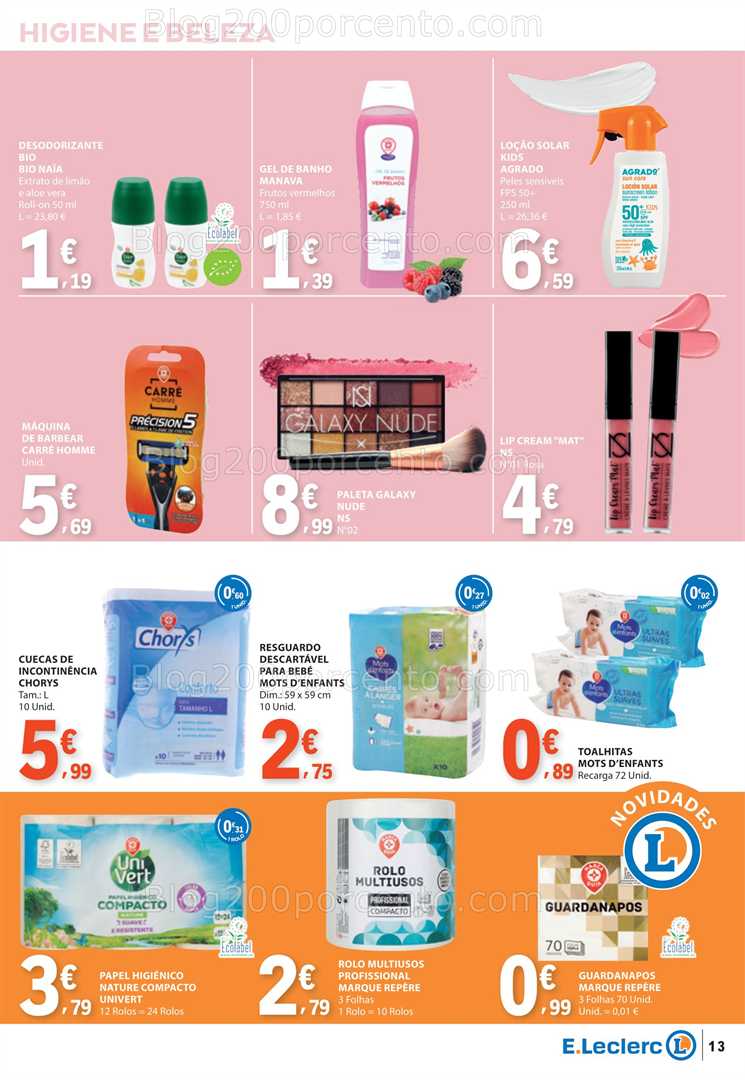 Antevisão Folheto E-LECLERC Especial Marcas Próprias Promoções de 17 a 29 junho all