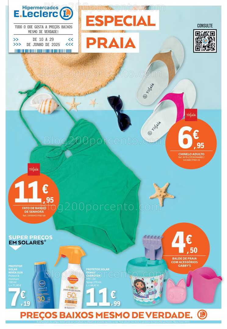 Antevisão Folheto E-LELCERC Especial Praia e Verão Promoções de 10 a 29 junho all