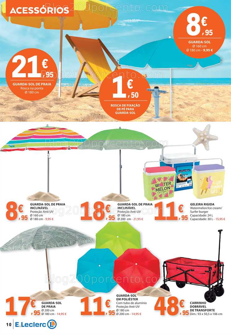 Antevisão Folheto E-LELCERC Especial Praia e Verão Promoções de 10 a 29 junho all