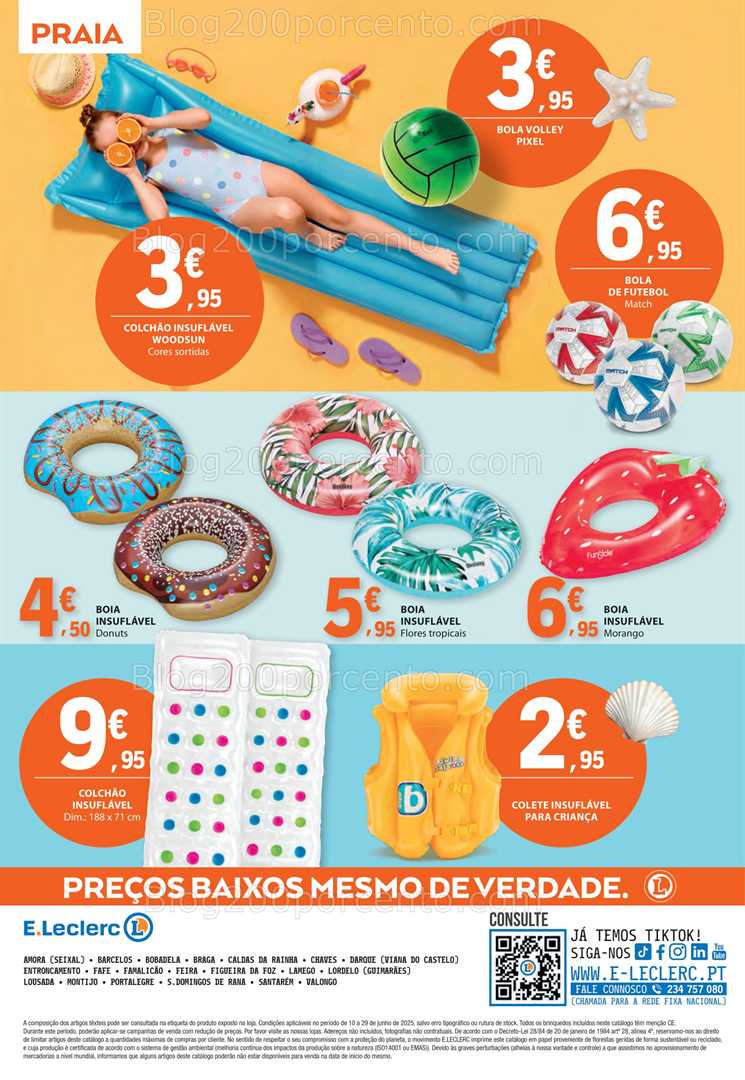 Antevisão Folheto E-LELCERC Especial Praia e Verão Promoções de 10 a 29 junho all