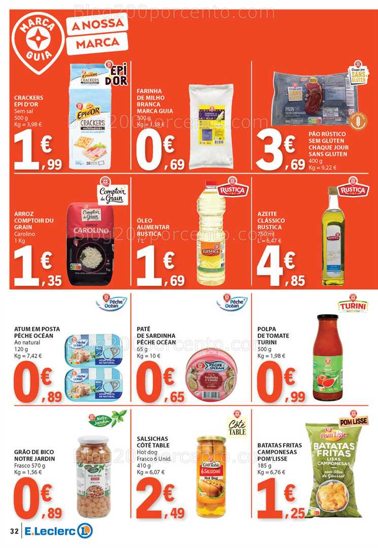 Antevisão Folheto E-LECLERC Promoções de 5 a 11 junho marca própria