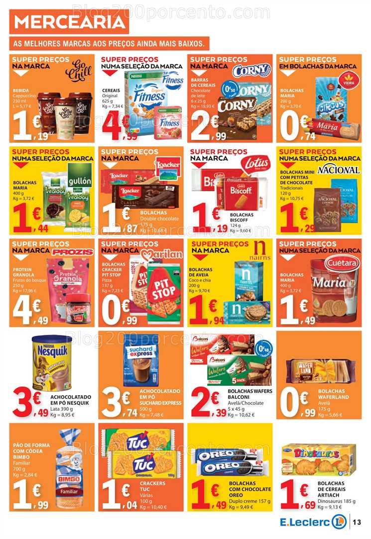 Antevisão Folheto E-LECLERC Promoções de 12 a 18 junho all