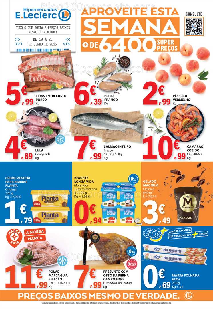 Antevisão Folheto E-LECLERC Promoções de 19 a 25 junho all