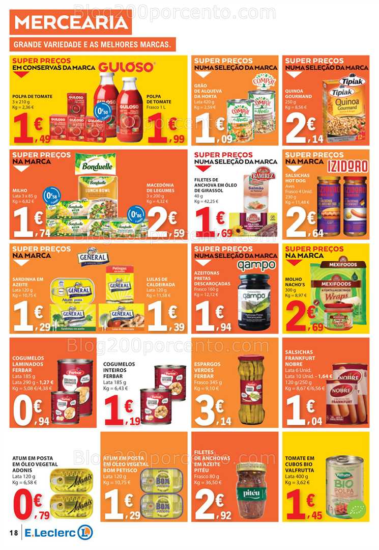 Antevisão Folheto E-LECLERC Promoções de 19 a 25 junho all
