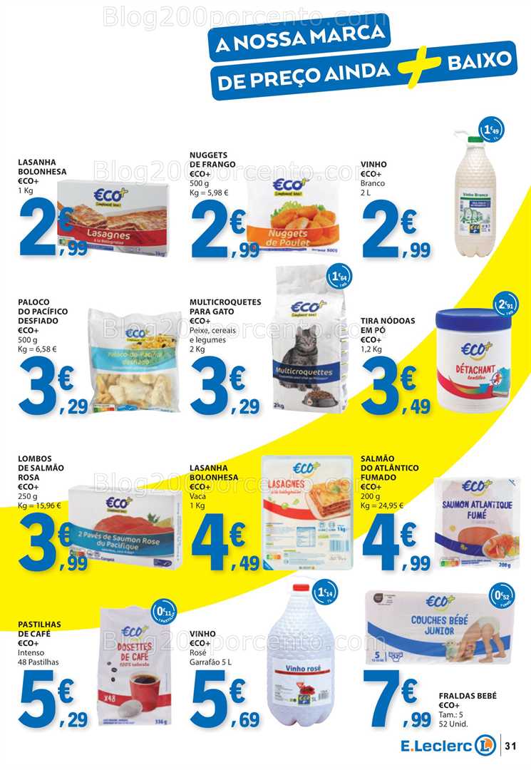 Antevisão Folheto E-LECLERC Marcas Próprias Promoções de 19 a 25 junho all