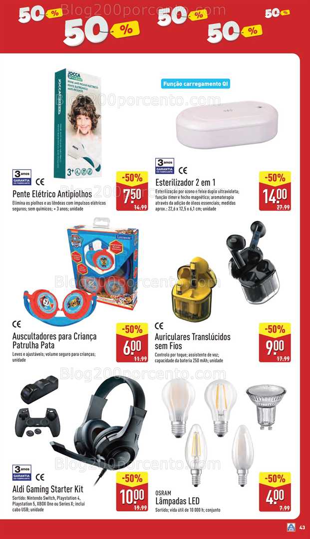 Antevisão Folheto ALDI Saldos de Abertura Promoções de 5 a 10 junho saldos