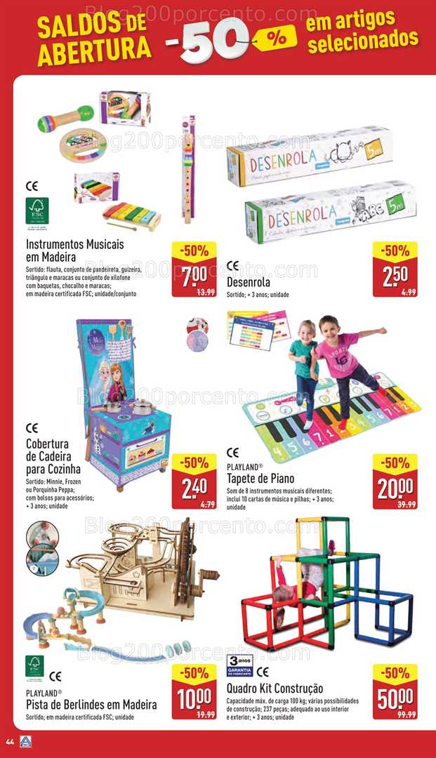 Antevisão Folheto ALDI Saldos de Abertura Promoções de 5 a 10 junho saldos