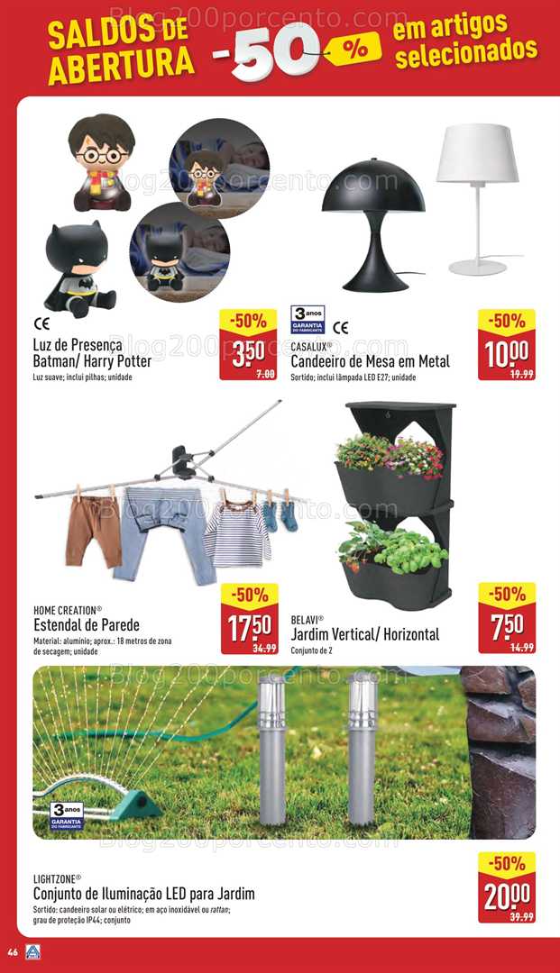 Antevisão Folheto ALDI Saldos de Abertura Promoções de 5 a 10 junho saldos
