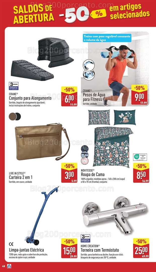 Antevisão Folheto ALDI Saldos de Abertura Promoções de 5 a 10 junho saldos