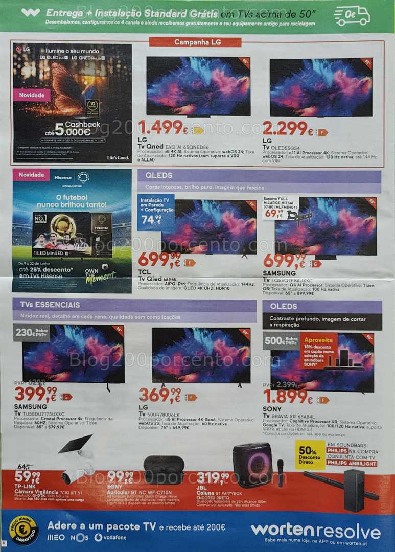 Antevisão Folheto WORTEN Promoções de 17 a 23 junho