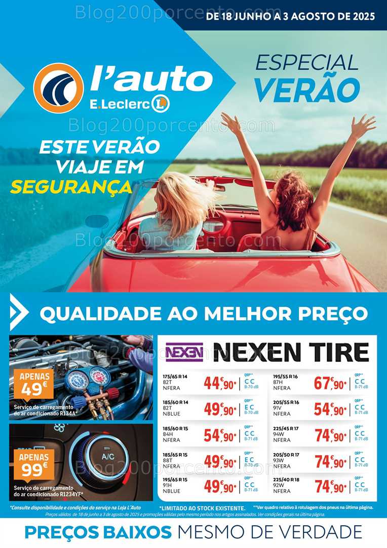 Antevisão Folheto E-LECLERC Especial Auto Verão Promoções de 18 junho a 3 agosto