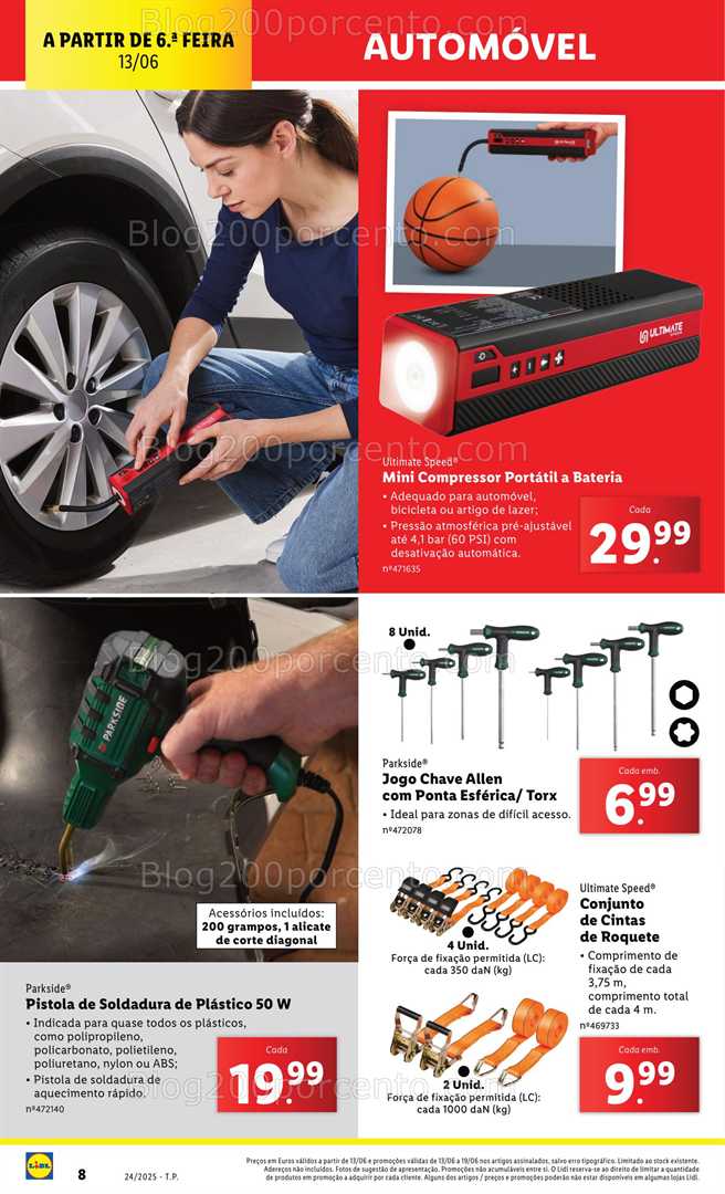 Antevisão Folheto LIDL Bazar Promoções de 9 a 19 junho - Edição Digital automóvel