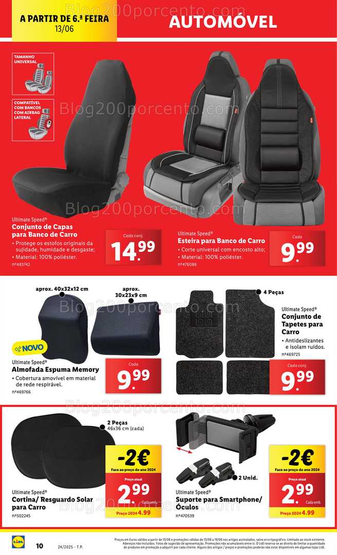 Antevisão Folheto LIDL Bazar Promoções de 9 a 19 junho - Edição Digital automóvel