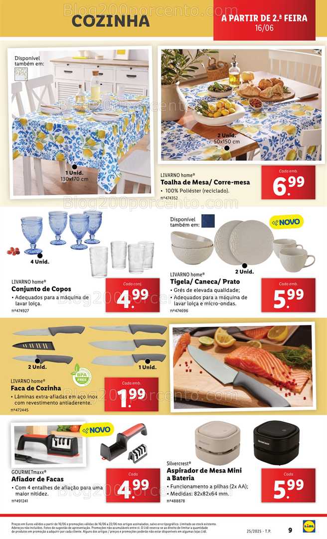 Antevisão Folheto LIDL Bazar Promoções de 16 a 26 junho - Edição Digital all