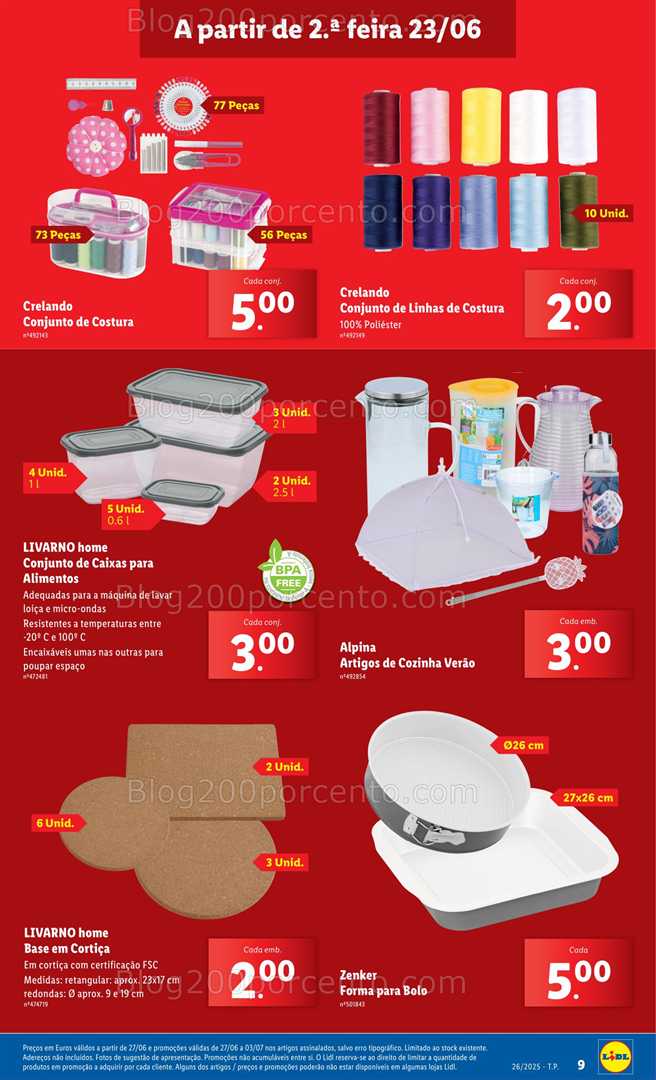 Antevisão Folheto LIDL Bazar Promoções de 23 junho a 3 julho - Edição Digital all