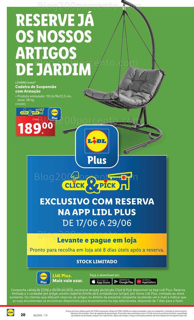 Antevisão Folheto LIDL Bazar Jardim Promoções até 29 junho jardim